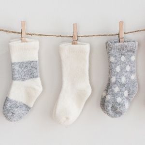 White and Warren cashmere baby socks